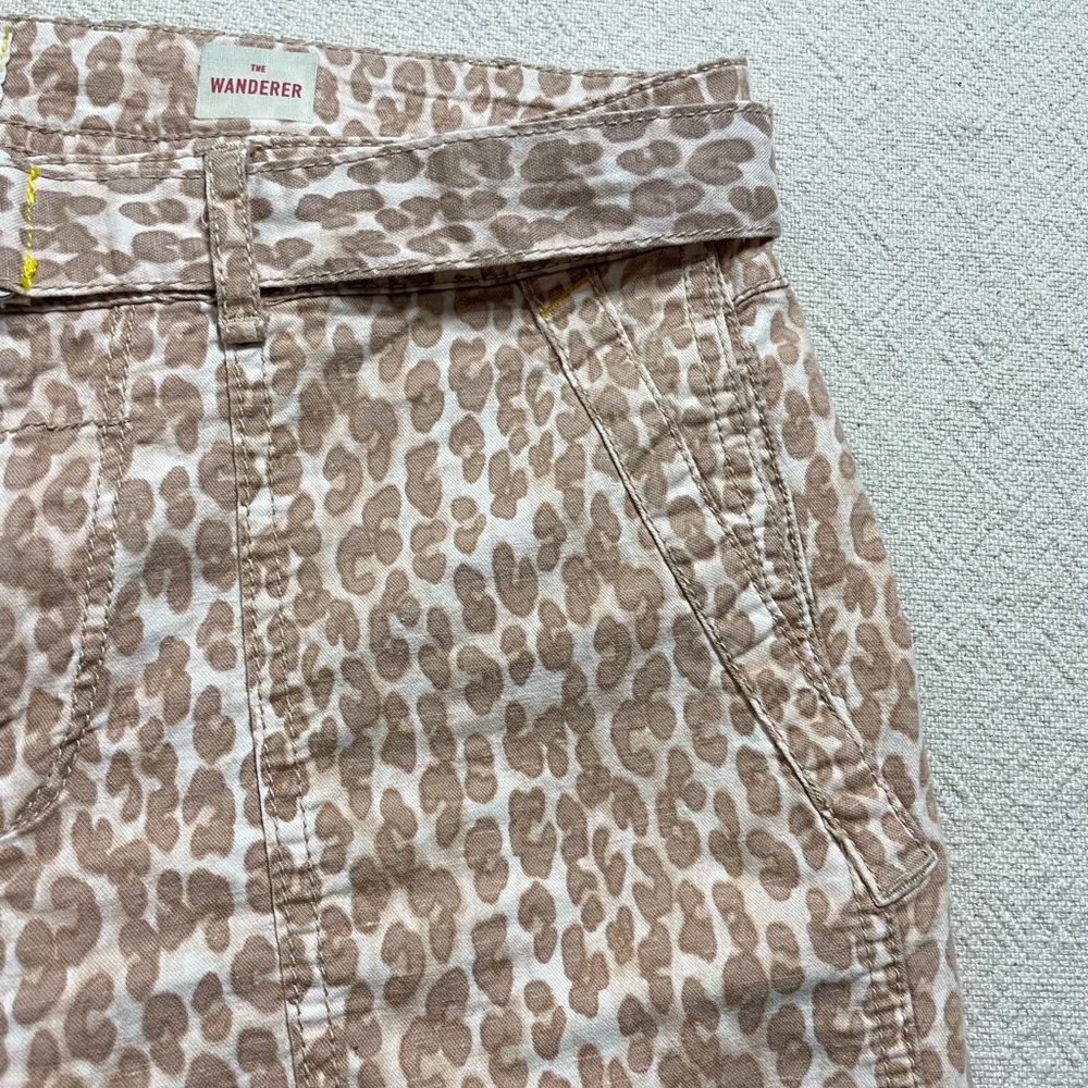 Anthropologie Wanderer Animal Print Utility Pants 25 - Picture 5 of 7